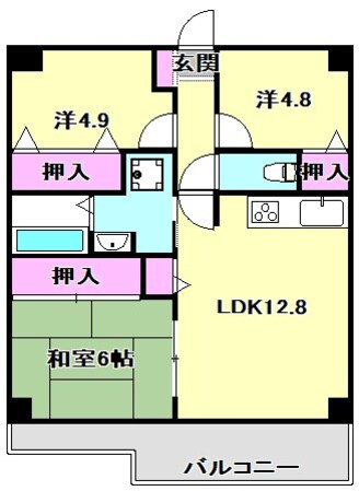 プランドール兵庫駅南通の物件間取画像